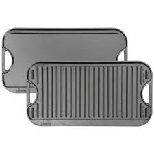 Lodge Reversible Cast Iron Grill/Griddle, Black